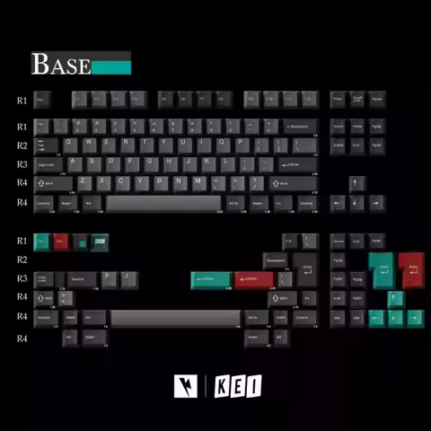 Keykobo Dolch kkb Theme Keycaps Set Cherry Profile Keycap Custom ABS Keyboard Cap for Mechanical Keyboard Gamer Gift Mouse Pad