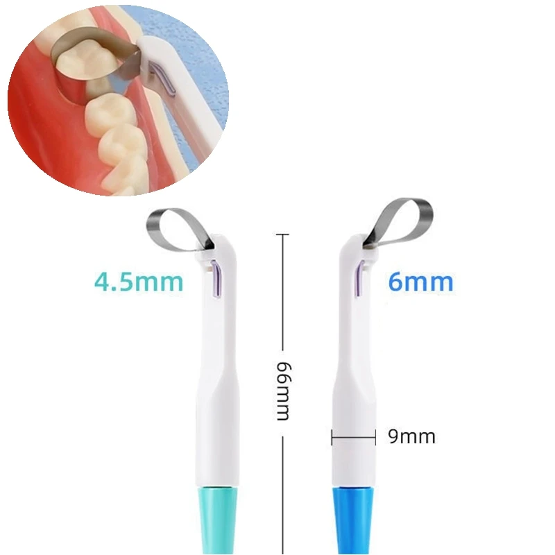 

5Pcs Dental Matrix Bands Pre Formed Sectional Matrix Bands Hold Adjust Pre Formed 4.5/6.0MM Ring