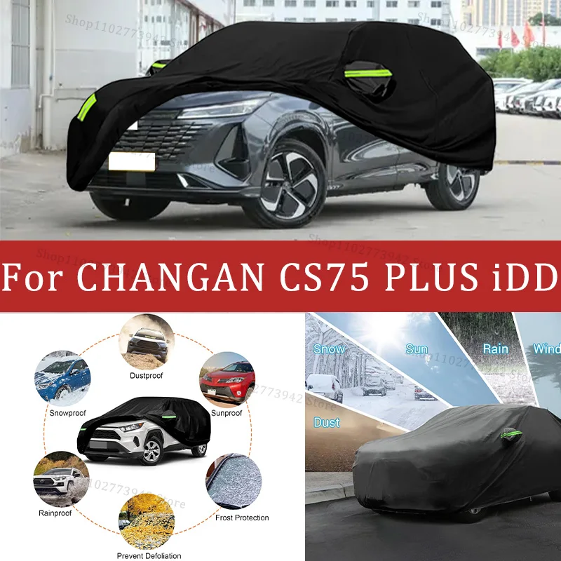 

Car cover For CHANGAN CS75 PLUS iDD Full cover Waterproof sun protection cover Scratch resistant cars accessories