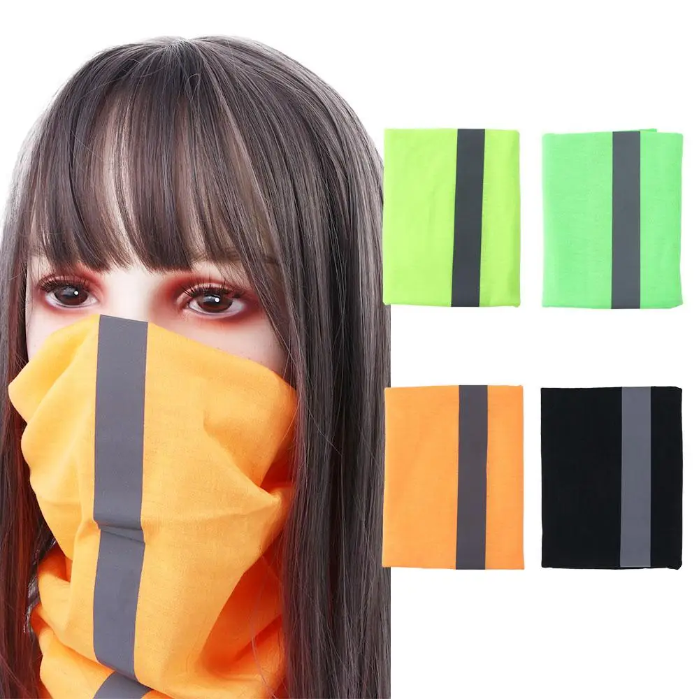 Face Shield Sports Scarf Bicycle Headwear Buffs Reflective Bandana Reflective Cool Bandana Motorcycle Headscarf Cycling Bandana