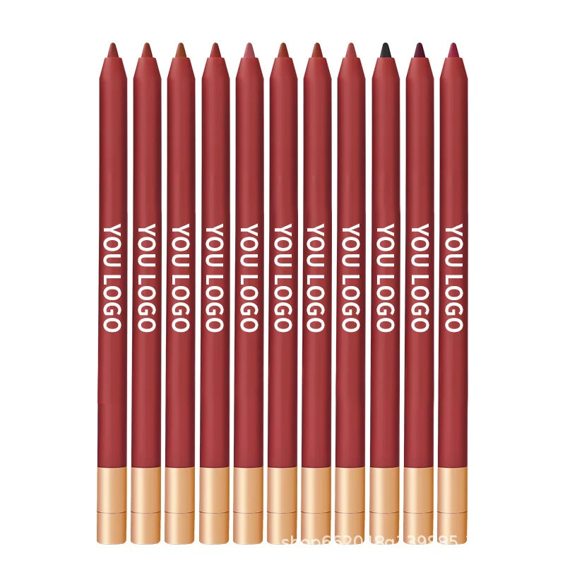 

Matte Lip Liner Private Label Waterproof Vegan Natural Nude Pink Lipliner Pencil Outline Lips Contour Makeup Wholesale