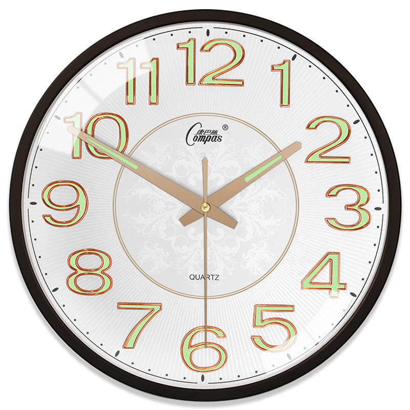 Luminous Large Wall Clock Silent Night Light Living Room Clocks Wall Retro Bedroom Wall Watch Relogio De Parede Gift Ideas FZ741