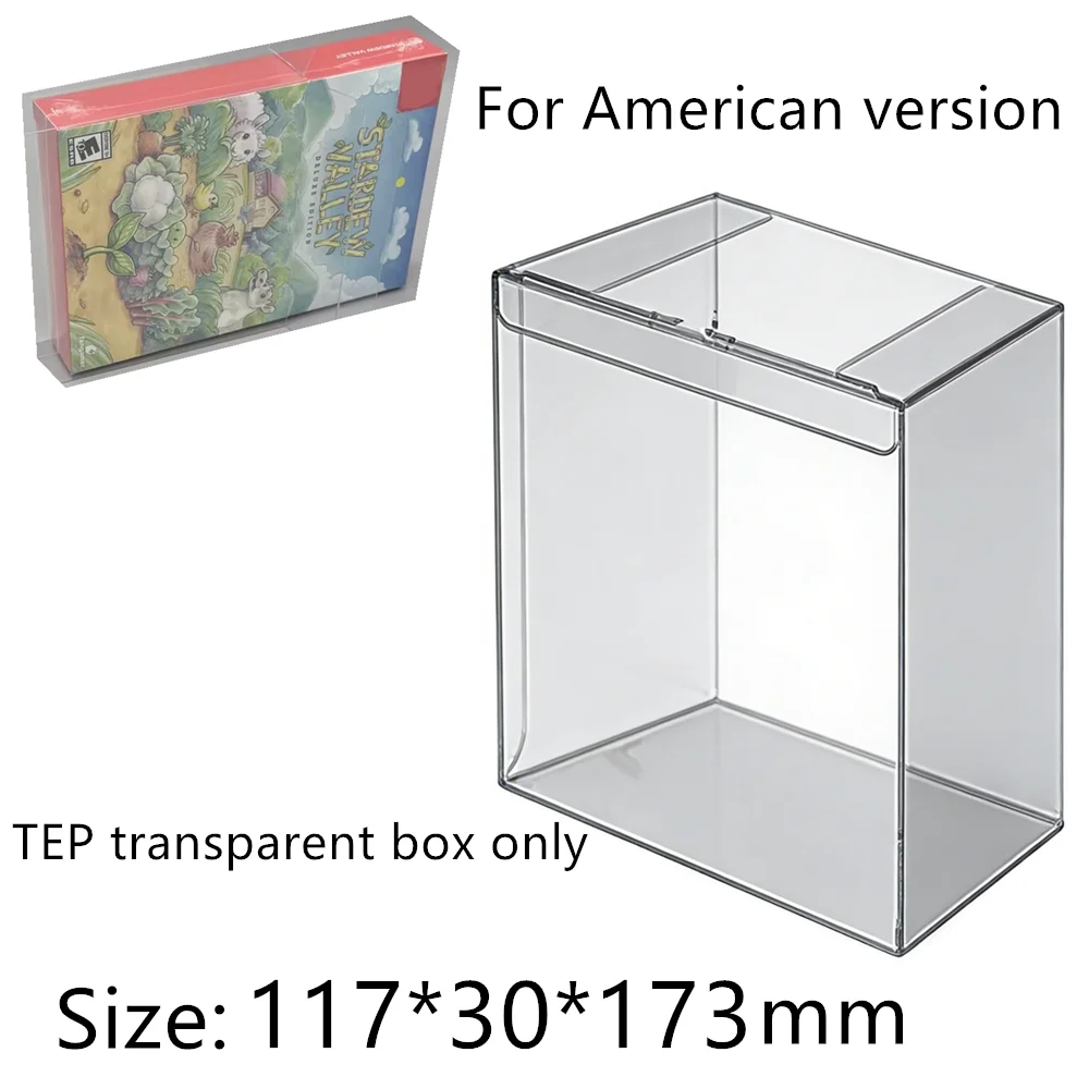 

Transparent Box Protector For Stardew Valley/NS Collect Boxes TEP Storage Game Shell Clear Display Case