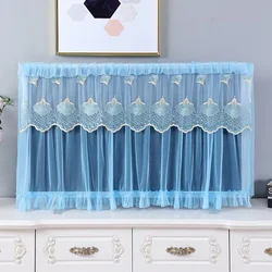 32/37/42INCH Lace Fabric Door Curtain TV Circle Can Be Flipped Dust Cover Monitor Screen Home Decorations Dust Cover