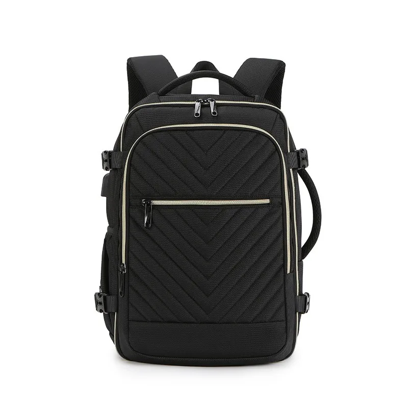 Nesitu Large Capacity A4 14 inch Laptop Men Women Backpack Duffle Hiking Travel Bag Grey Black Blue Red Pink White M1402