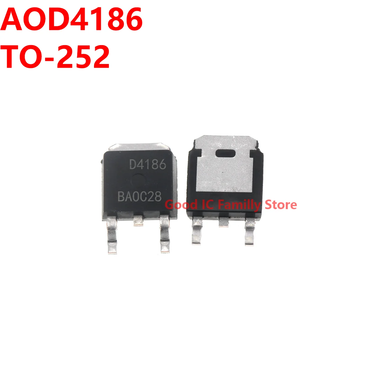 

10PCS AOD4186 TO-252