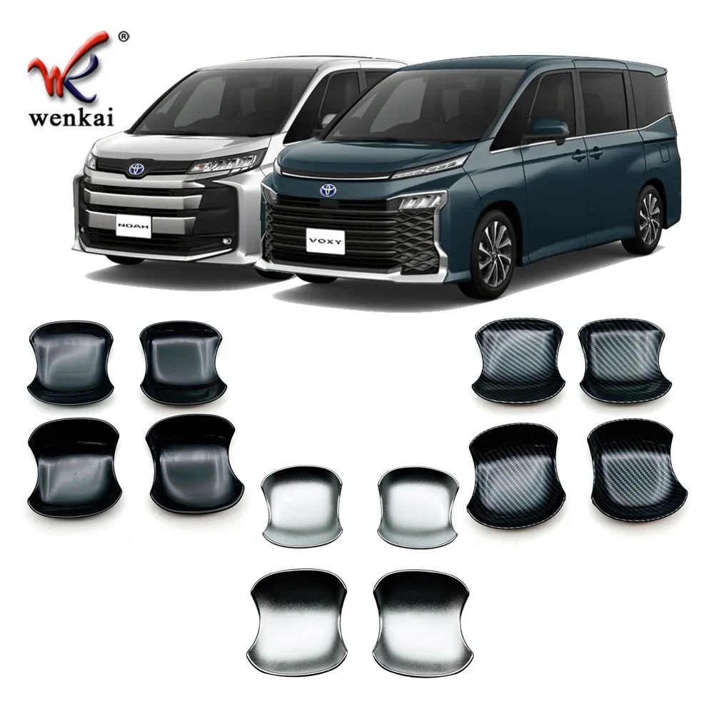

For Toyota Voxy Noah R90 2021 2022 Car Door Bowl Chrome Decoration Cover Trim