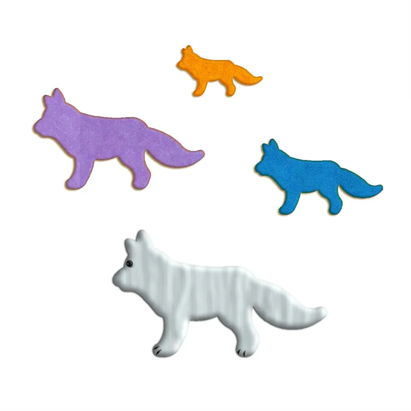 Four Specifications Cartoon Cute Animals,Be Cocky Silvery Wolf,Plastic Molds,Cake Fondant Tools,Cookie Sushi and Fruits Cutters