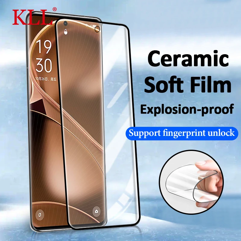 Ceramic Protective Film For OPPO Find X6 X5 X3 X2 Reno 9 8T 5G 6 5 4 3 Pro Screen Protector Realme 11 10 Pro Plus No Glass Film