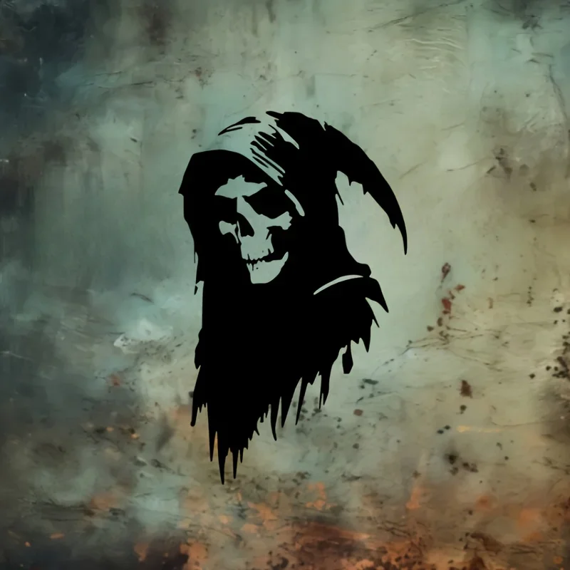 

1 шт., готическая тематическая автомобильная наклейка «Grim Reaper», выставочная авто наклейка, отличительный предмет для автомобильного стиля