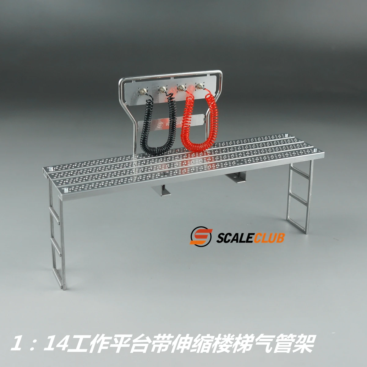 Scaleclub Model 1：14 Tractor Upgrade Metal Girder Working Platform Telescopic Stair Tread For Tamiya  Lesu Rc Truck Trailer