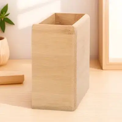 

Remote Control Holder Bamboo Solid Punch Free Wall Mounted Air Conditioner Controller Storage Holder Easy Install Organizer Rack