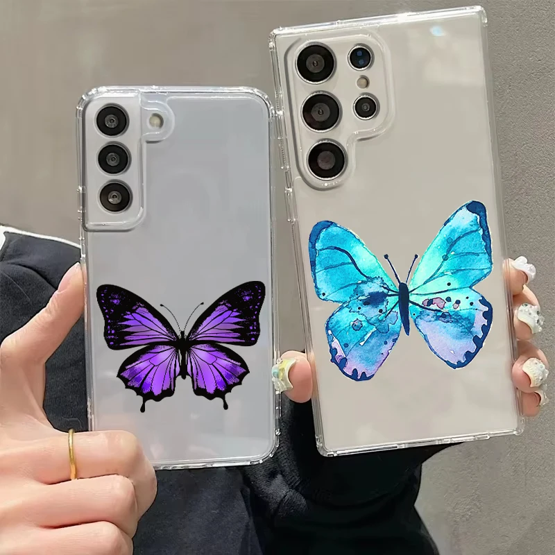 Cute Butterfly Collection Fashion Phone Case For Samsung Galaxy S26 S25 S24 S23 S22 Ultra S20 S10 S21 FE 5G Plus Cover