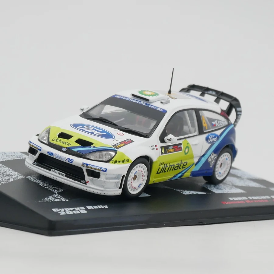 

Литые модели автомобилей из сплавов ралли Ixo 1:43, Форд Фокус RS WRC 2005, коллекционная игрушка, подарок, демонстрационное украшение