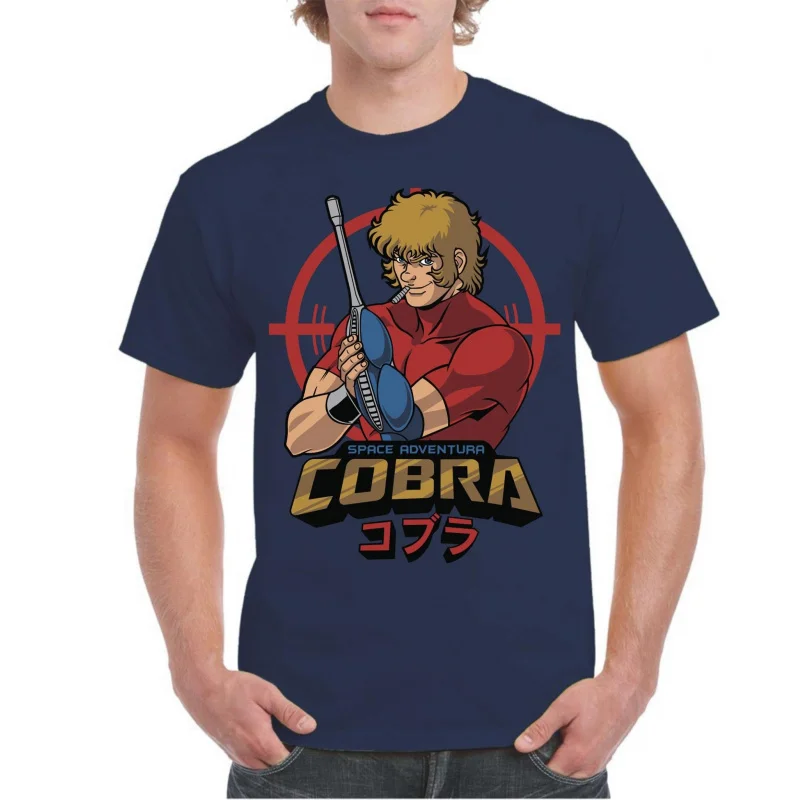 

0409 The Space Adventure Cobra Anime gift t shirt 100% cotton printed Graphic tee Y2K clothes Cartoon Sweatshirt All size Tops