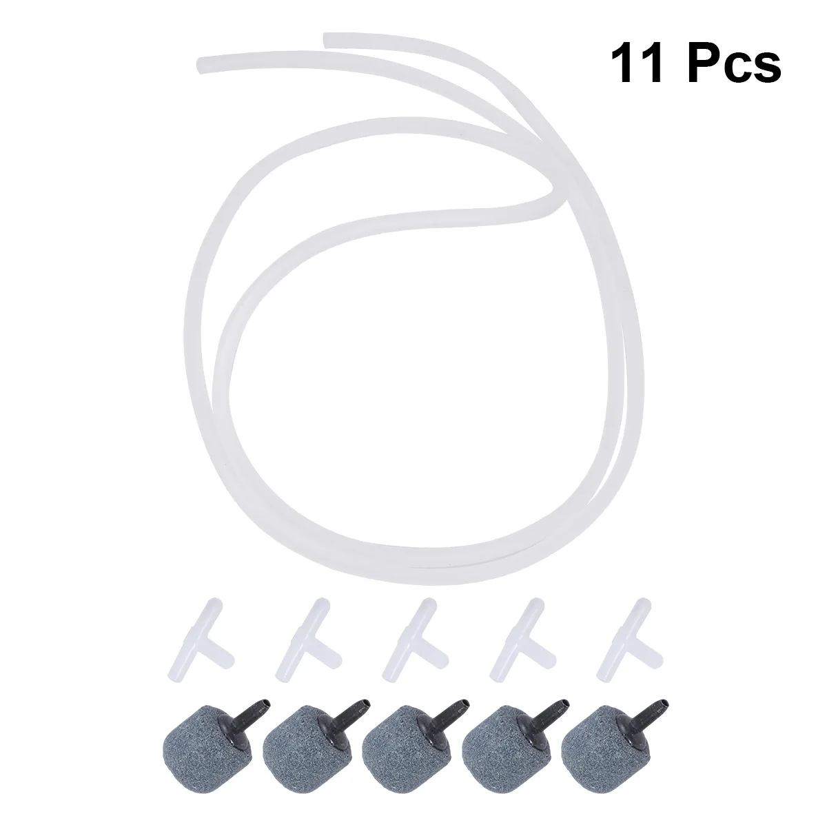 

11Pcs Aquarium Oxygen Pump Air Tube Flexible Clear Tubing Fish Tank Fitting Oxygen Accessories for Fresh Salt Water