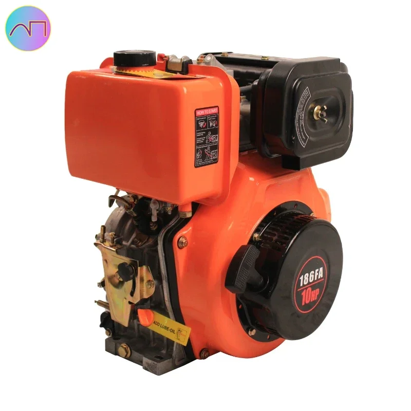 

Small 186f 186fa Electric Start Single Cylinder 10hp Diesel Engine Cylinder Motor Diesel Machinery Engines