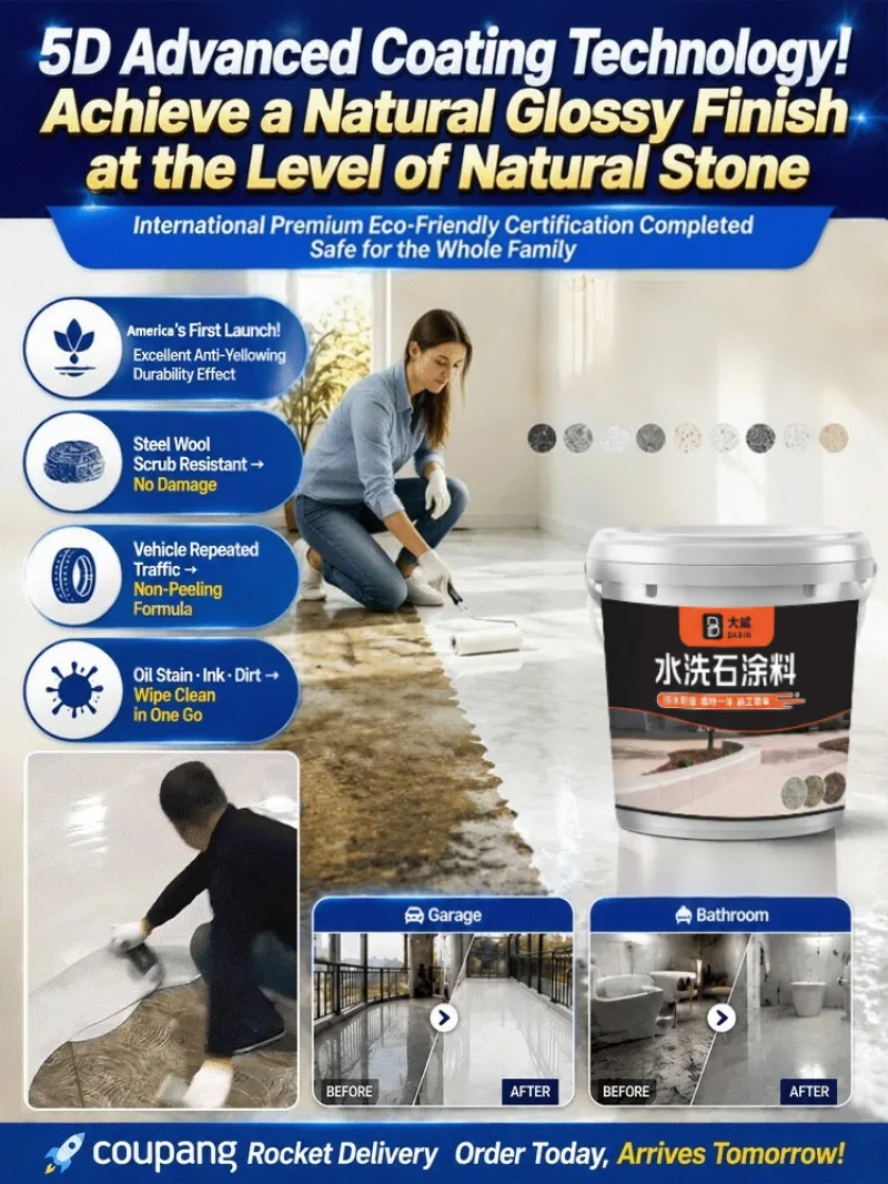 Microstone Terrazzo Material No-wash Washed Stone Paint Integrated Wall Floor Resin Sealer Quick Construction Wear-resistant