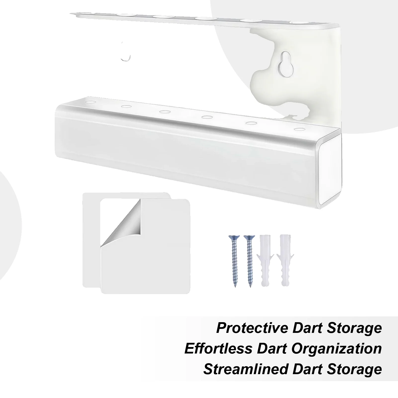 

Держатель для дротиков, органайзер для хранения дисплея с несколькими емкостями, акриловый держатель для дротиков, настенное крепление для внутренних и наружных игровых комнат, студий для жизни