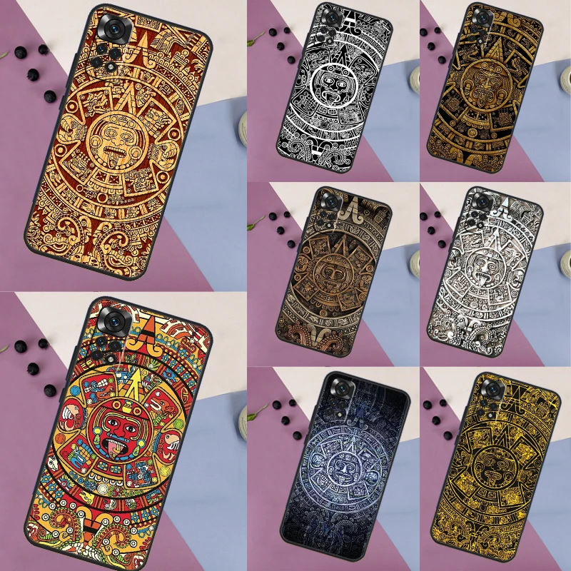 Mayan Calendar Case For Xiaomi Redmi Note 11 8 9 10 12 Pro 12S 11S 10S 9S Redmi 12 9C 10C 12C 13C Cover