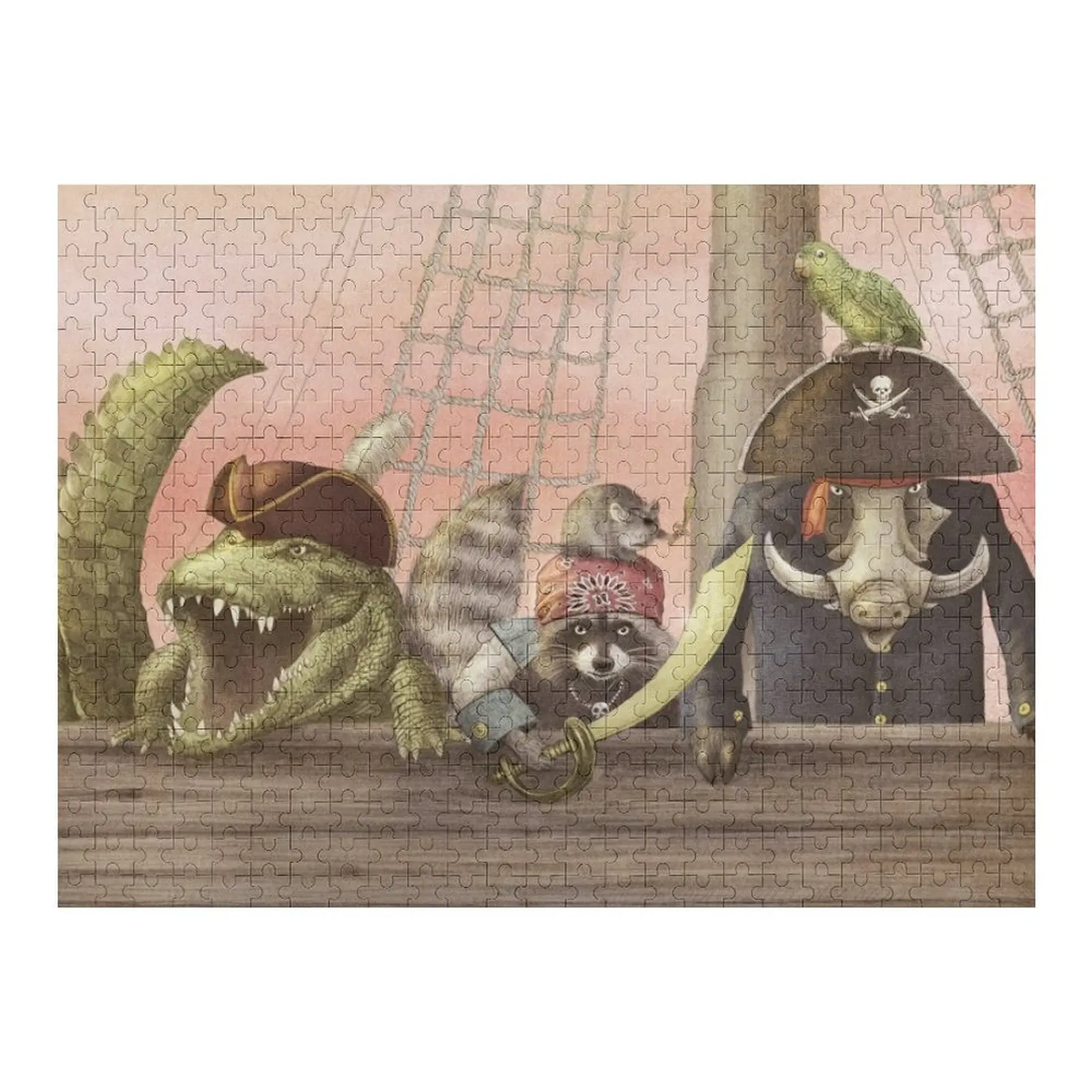 

Пираты! Головоломки произведения искусства с персонализированной фотографией на заказ с фотографией Детские деревянные головоломки