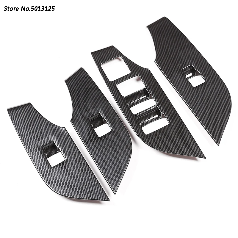 

For Toyota RAV4 RAV-4 2019 2020 2021 2022 Car Door Window Lift Switch Button Inside Door Handle Frame Trim Cover Accessories