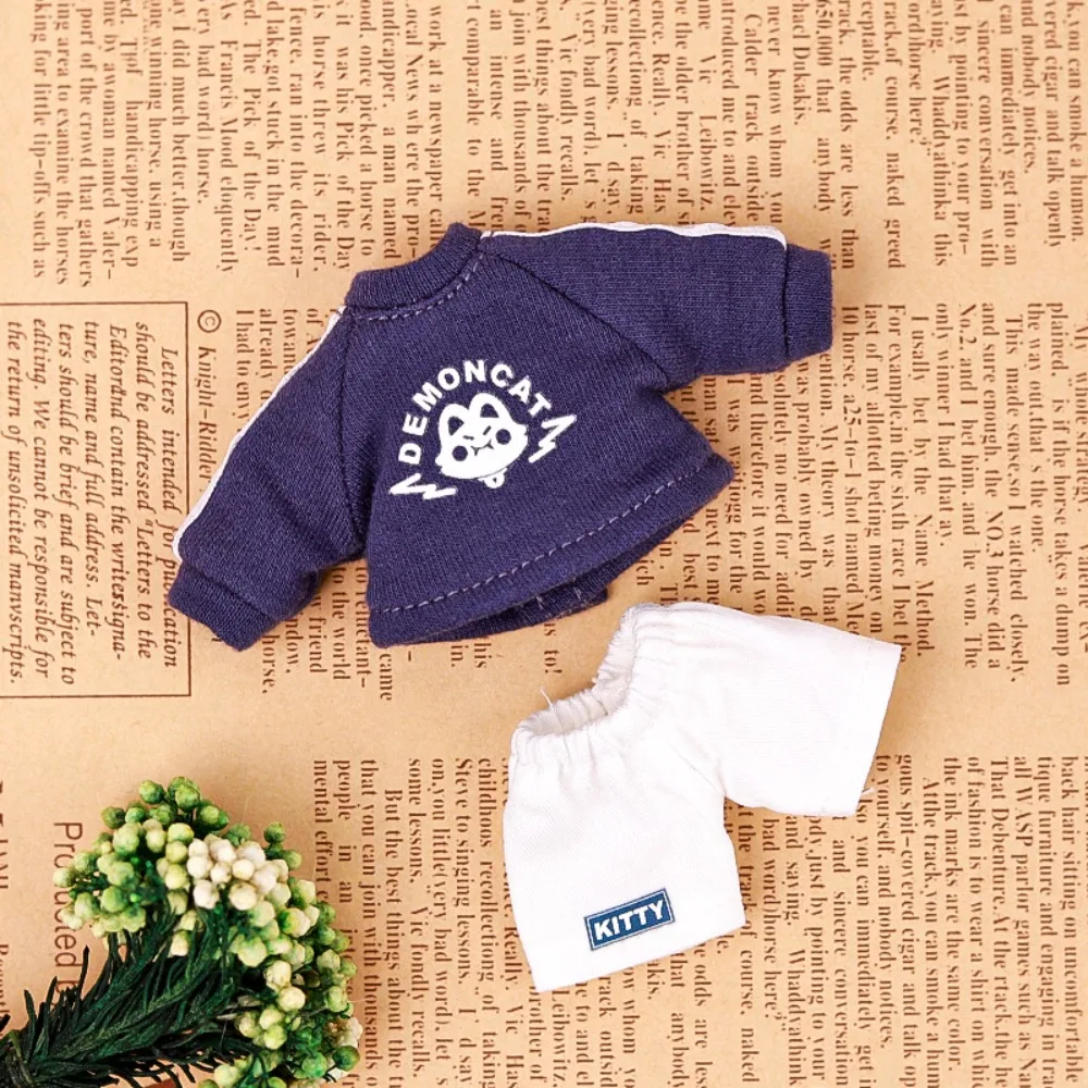 

Fashion Cotton Doll Clothes Cute Mini Doll Clothes Accessories 5 Colors DIY Hoodies Pants