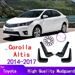 Car Mud Flaps for Toyota Corolla Altis E170 2014-2017 Mudguards Splash Guards Fender Mudflaps Accessories