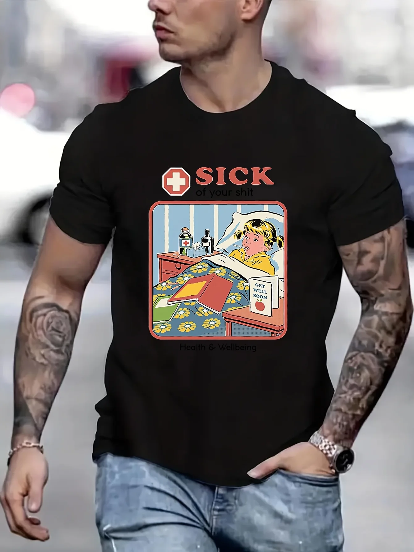 

Steven Rhodes Sick of Your Mens Designer Clothes New In Tops & Tees T-Shirt Female Tops Men Men-Clothing B5021866