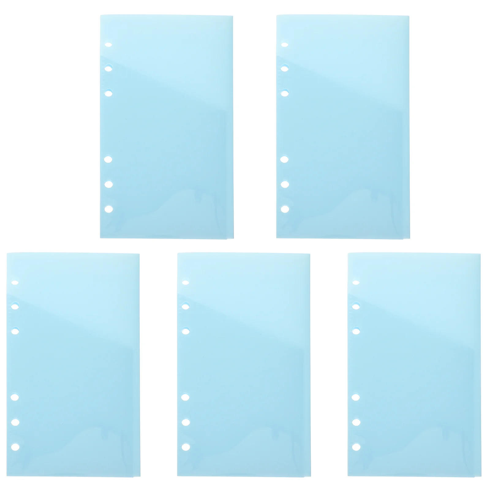

5 Pcs A6 Loose Leaf Inner Core Budget Book Pocket Binder Inserts with Pockets Notebook
