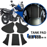 Para Kawasaki KLR 650 KLR650 2008-2018 accesorios de motocicleta almohadilla de depósito de goma antideslizante pegatina protectora resistente a los arañazos