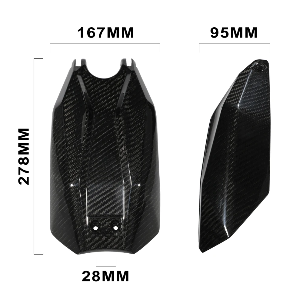JFG RACING Real Carbon Fiber Battery Tank Cover for Talaria Sting MX3 MX4 Electric Dirt Bike Premium Frame Shield Upgraded Part