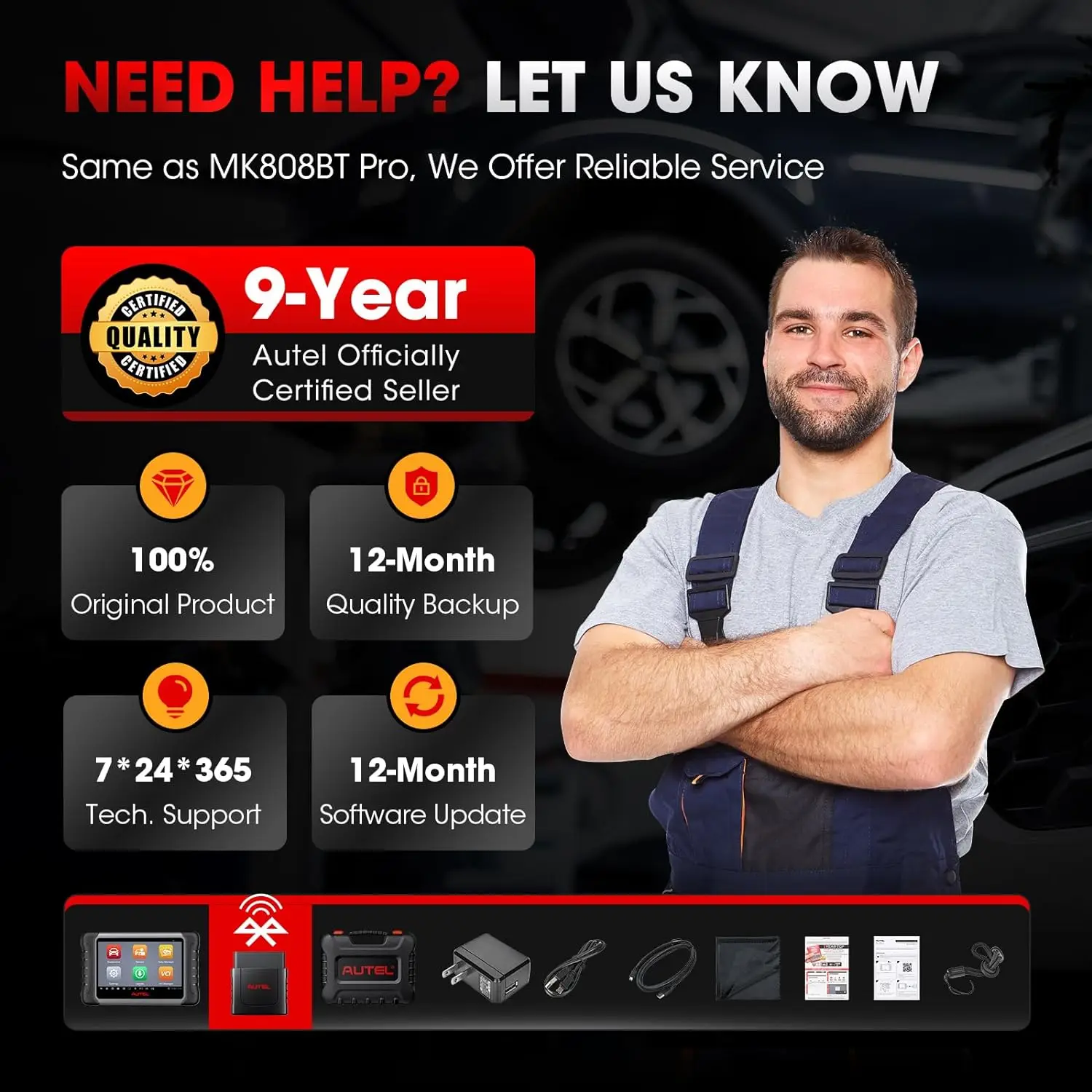 Autel MaxiCOM MK808K-BT MK808K BT قارئ رمز بلوتوث obd2 الماسح الضوئي نفس MK808BT Pro أدوات التشخيص الكاملة ثنائية الاتجاه #6