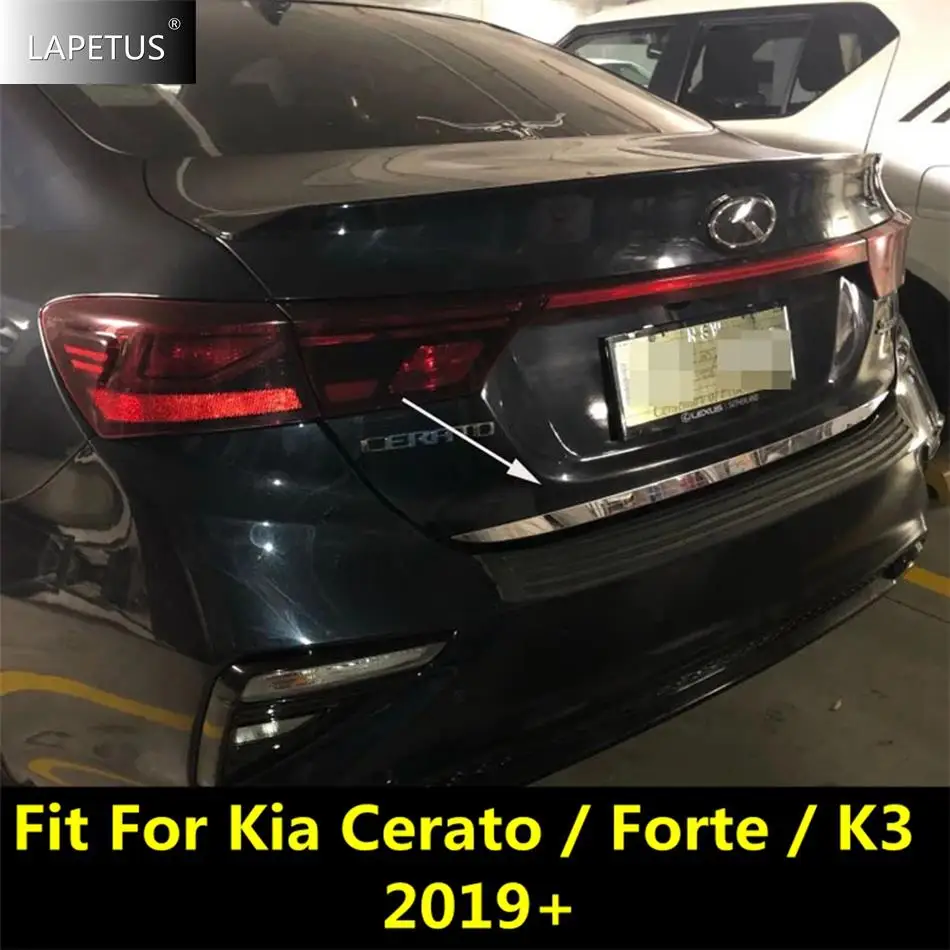 

Car Tailgate Door Strip Accent Garnish Styling Rear Trunk Tail Gate Decor Cover Trim Fit For Kia Cerato / Forte / K3 2019 - 2022