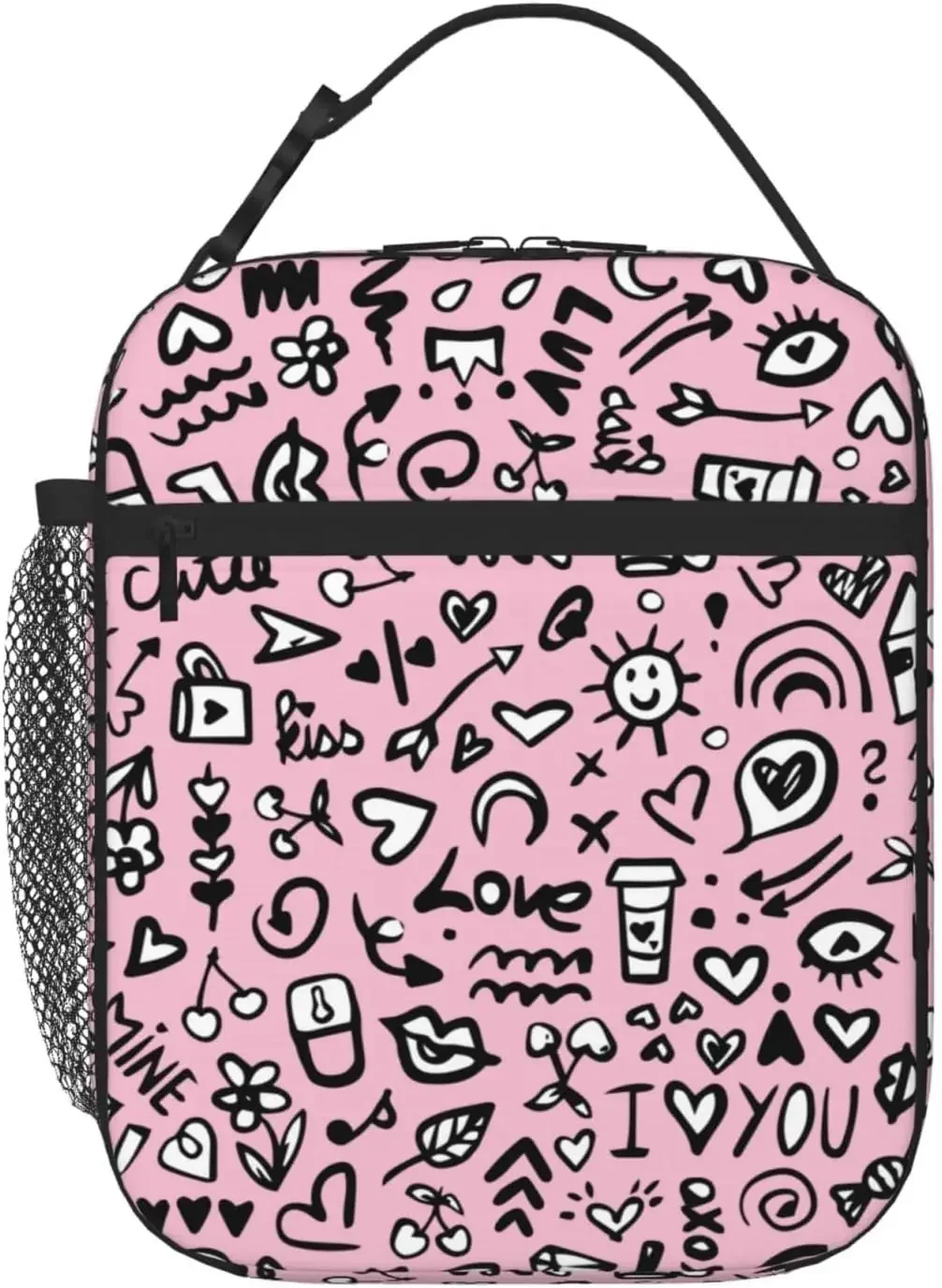 

Kids,Kids Lunch Box for Girls Boys,Bento Lunch Box Cooler Bag with Front Pocket for Women Men,Cute Lunch Tote Bag Lunchbox