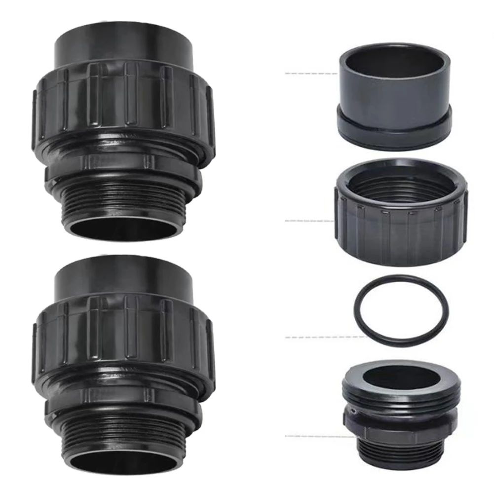 1.5inch 38mm 2PC Pipe Connector Pool System Connector Robust Construction Secure Fit Joints Turbulence Minimization