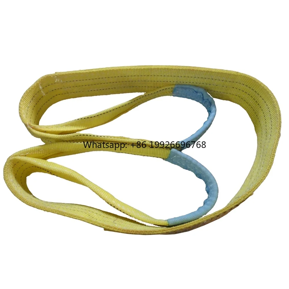 

50mm 2000KG Polyester Flat Webbing Sling Belt for Lifting Steel Pipes Durable Slings Product