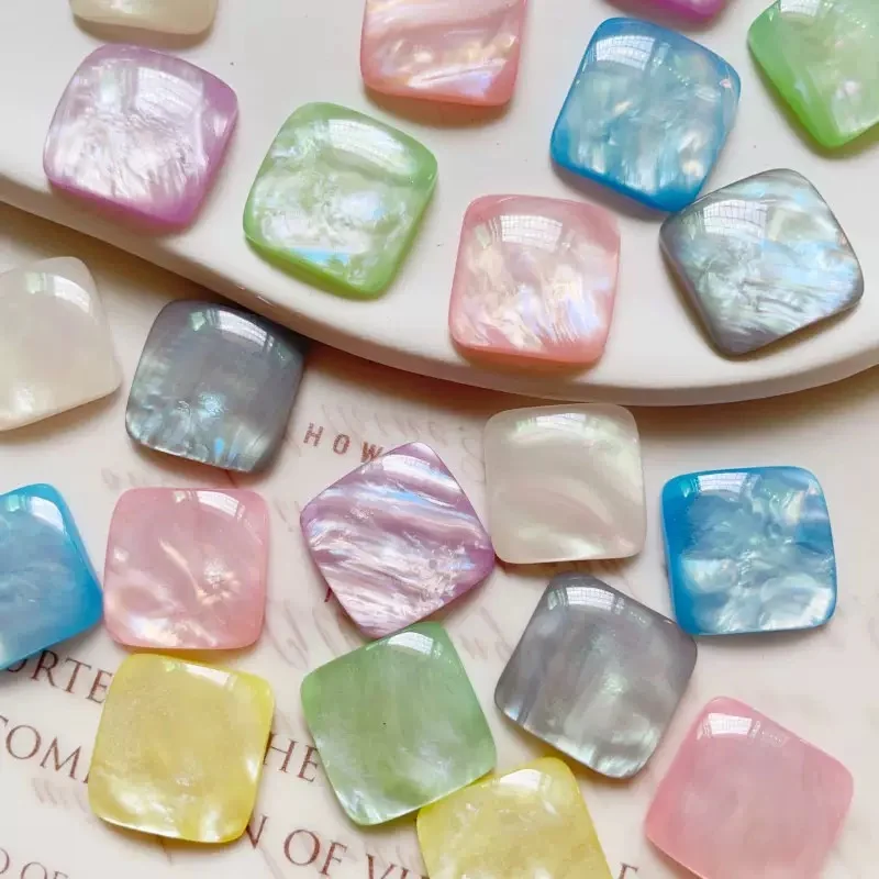 

Бесплатная доставка, 100 шт./лот, 17 мм, цветной принт, геометрическая форма, смоляные кабошоны, бусины «сделай сам», ювелирные изделия, аксессуары для волос