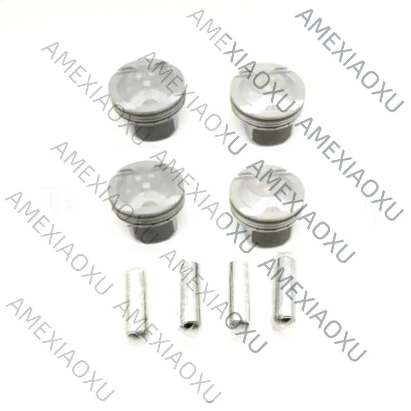 

4Pcs Piston & Rings Kit 23041-2B600 FIt For Hyundai Kia Accent Rio 1.6L DOHC 2012-2016