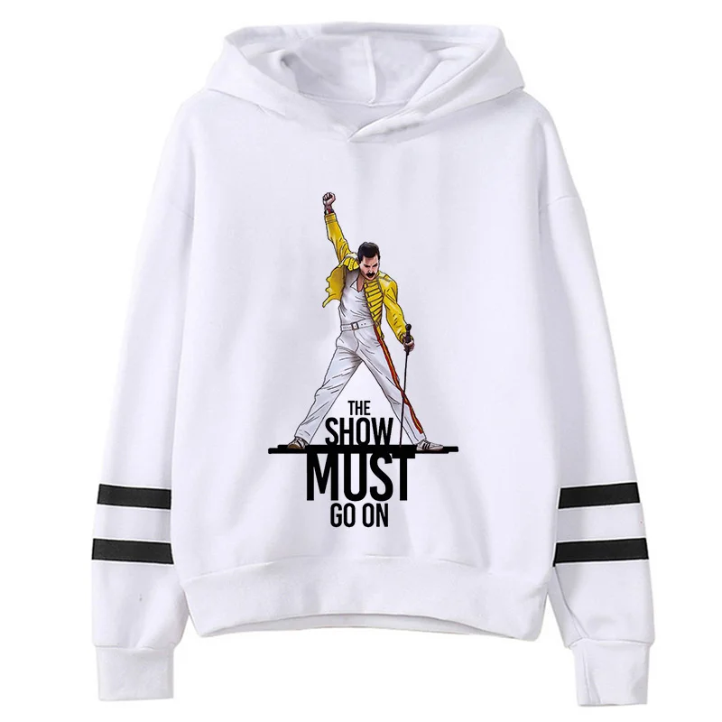 Freddie Mercury Mecury the Queen Band hoodies male printed grunge men sweatshirts graphic hip hop