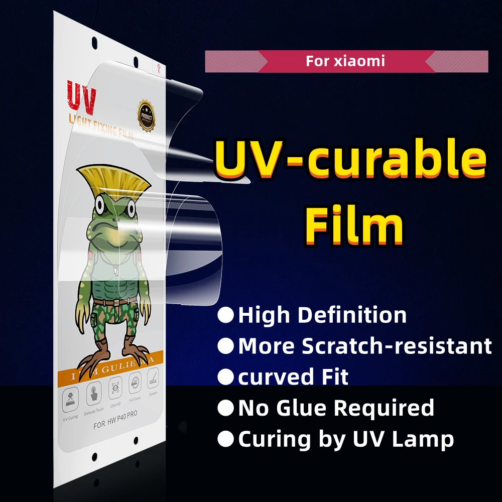 10pcs/Box UV Curable Film for Xiaomi Mi 10 Pro Screen Protector for Mi 10 10S 10 Pro/10ultra UV Hydrogel Film No Glue Needed