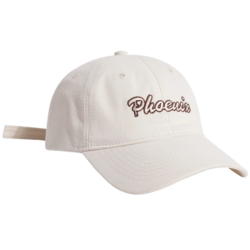 Japanese Fashion Brand Street Retro Embroidered Peaked Cap Women's Hong Kong Style Casual Sun-Proof Sun-Proof Baseball Cap Men