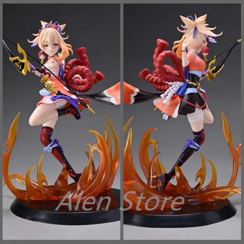 Genshin Impact Figures Gk Naganohara Yoimiya Fireworks Princess Scene Model Boxed Figure Table Ornament Statue Toy Gifts