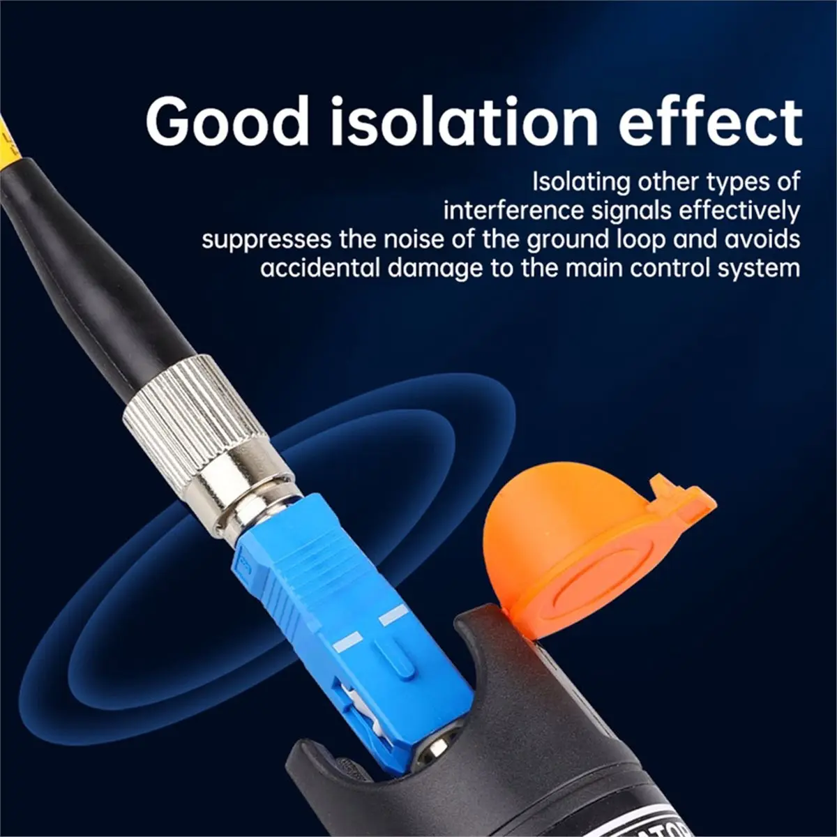 SC Male to FC Female UPC Simplex Fiber Optic Adapter for FTTP Optic Patch Cord Pigtail Docking Red Light Pen Connector