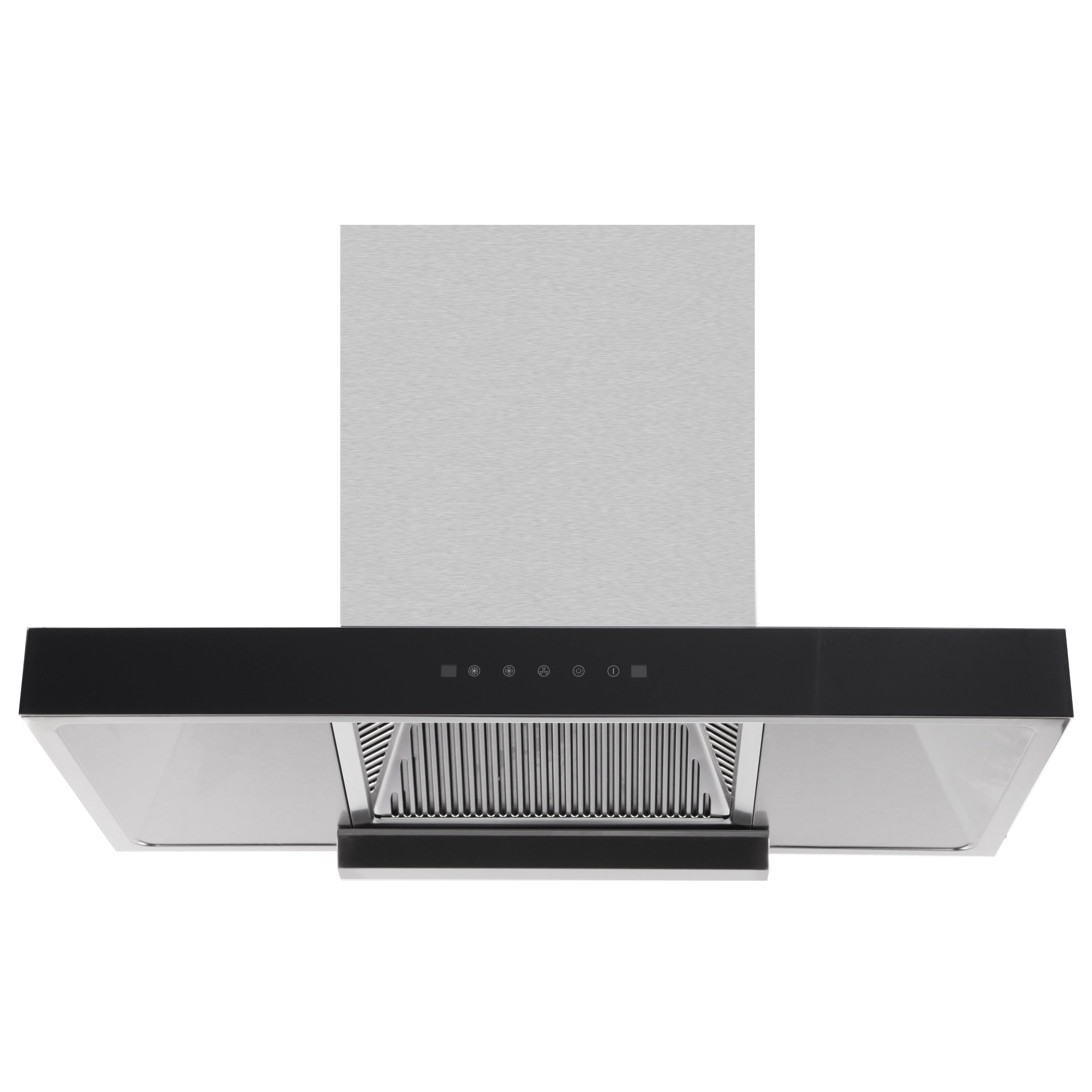 Kitchen Island Cooker Hood Automatic Cleaning Large Suction Extractor Range Hood