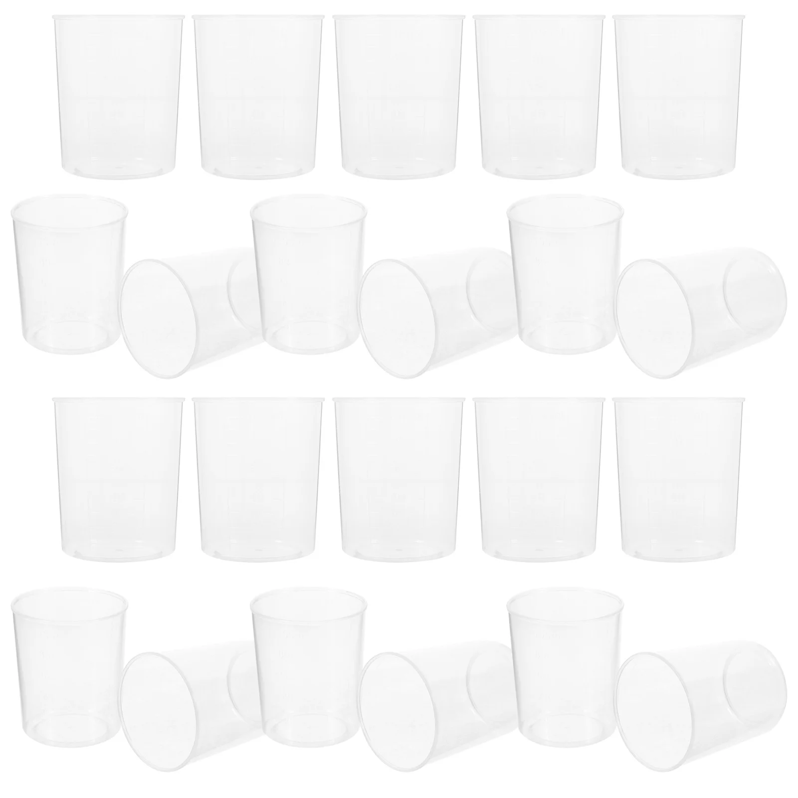 

30pcs Plastic Measuring Beakers Set Graduated Chemistry Cups With Scale Liquid Measurement Tools For Lab Classroom Experiment
