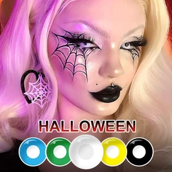 Mgister Cosplay Contact Lenses For Eyes Halloween Contact Lenses Black Blind Black Lenses Colored Pupils For Anime Accessories