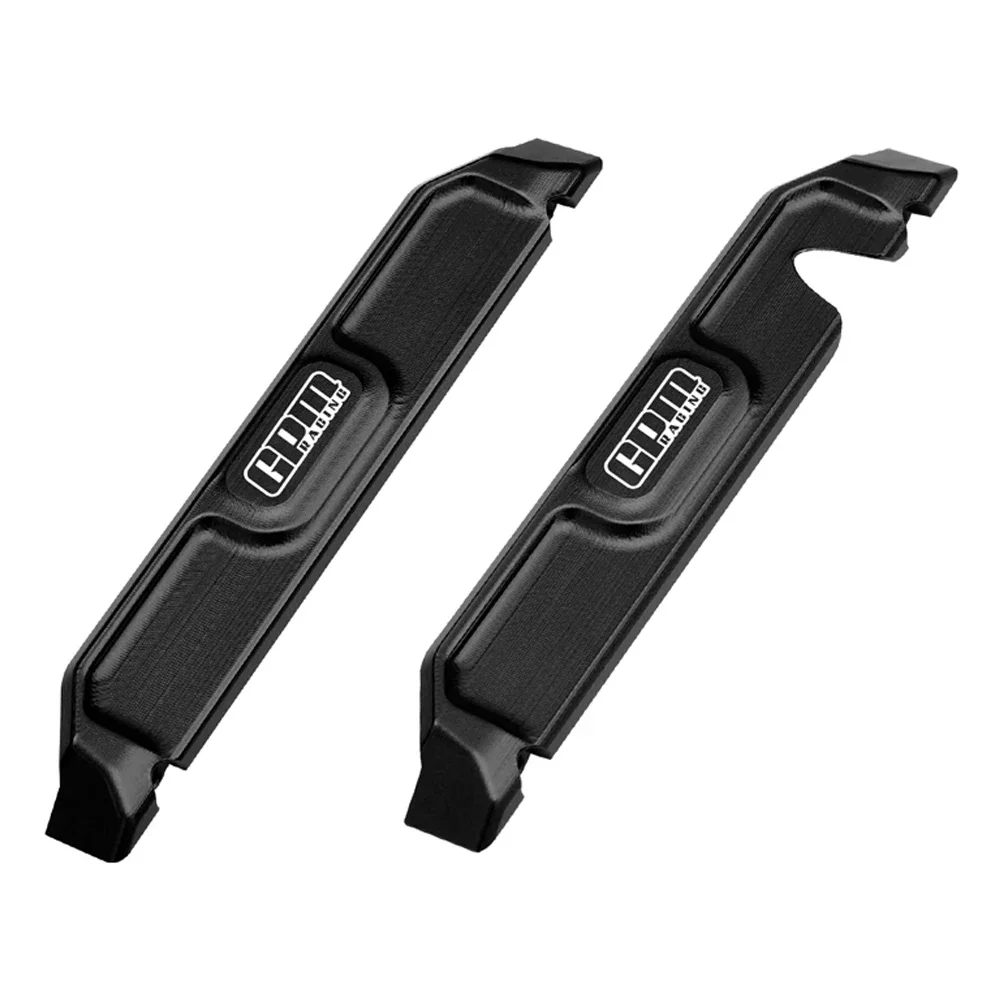 GPM معدن 7075 سبيكة الهيكل Nerf القضبان الجانبية زلق دواسة مسند القدم 10723 ل TRAXXAS Mini Maxx Monster Truck 107154 -1 سيارات RC #6