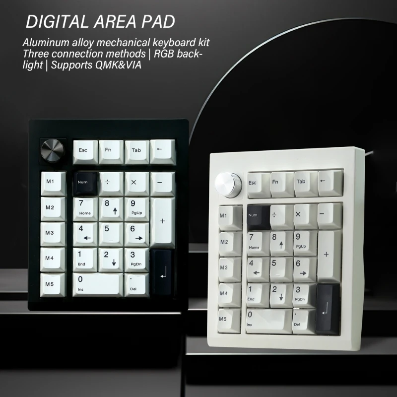 GMK26 2.4Ghz Numpad Wireless Mechanical Numeric Keypad 26 Key 3Modes USB with Backlits for Efficient Data Entry