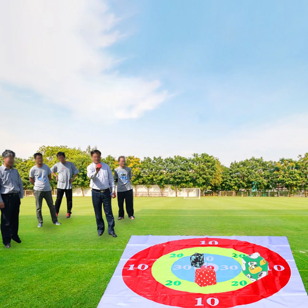 โยนเกมเป้าหมายดิสก์ของเล่นที่เป็นประโยชน์กระสอบทรายเด็กกีฬาของเล่นกลางแจ้งเกมกระดานการพิมพ์ผ้า